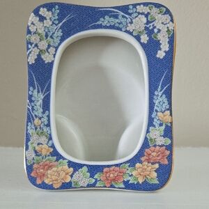 Floral Blue Picture Frame
